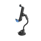 Astrum SH520 gumibevonatos autós tartó 3,5" - 6,3" 130MM karral 360 fokban forgatható fekete/kék