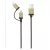 Astrum Apple USB - Lightning (8Pin) iPhone 1,2M fémhálós strapabíró adatkábel micro USB átalakítóval MFI engedéllyel arany