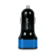 Astrum CC210 v2 kék autós töltő 2.4A 2USB, 2X Smart IC 12W