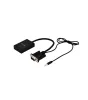 Astrum DA510 VGA + Audio - HDMI adapter fekete (aktív)