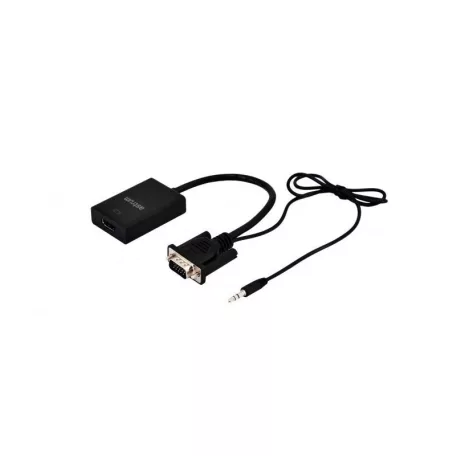 Astrum DA510 VGA + Audio - HDMI adapter fekete (aktív)