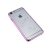 Astrum MC150 keretes átlátszó, középen Swarovski köves Apple iPhone 6/6S tok pink