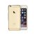 Astrum MC220 keretes átlátszó, alul felül dekorcsíkos Apple iPhone 6 Plus / 6S Plus tok arany
