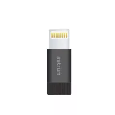   Astrum 8 pin Lightning - micro USB átalakító adapter MFI engedéllyel fekete