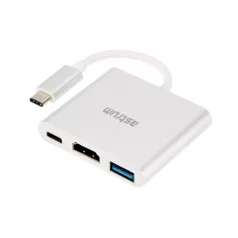   Astrum DA620 USB-C 3.1 - HDMI + USB-C + USB 3in1 adapter fehér