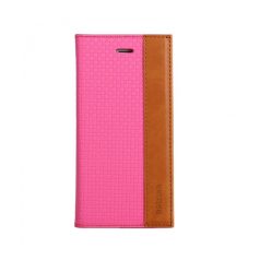   Astrum MC540 DIARY mágneszáras Samsung G925F Galaxy S6 EDGE könyvtok pink-barna