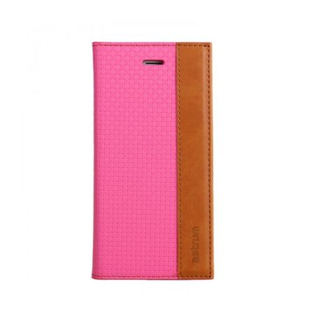 Astrum MC540 DIARY mágneszáras Samsung G925F Galaxy S6 EDGE könyvtok pink-barna