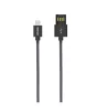Astrum UD310 1M kétoldalas USB - micro USB strapabíró high speed adatkábel fekete A53031-T