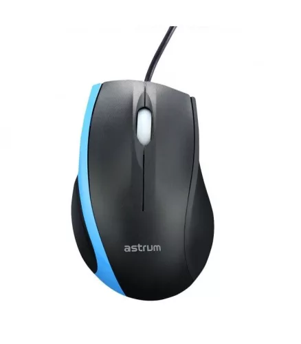 Astrum MU130 fekete optikai egér USB és PS2 csatlakozóval