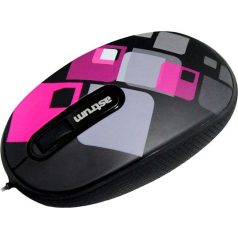 Astrum MU400 felcsévélhető USB piros optikai egér