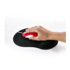 Astrum MP210 fekete egérpad szilikonos csuklótámasszal