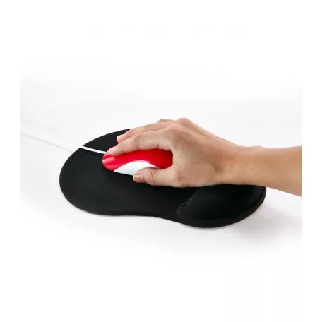 Astrum MP210 fekete egérpad szilikonos csuklótámasszal