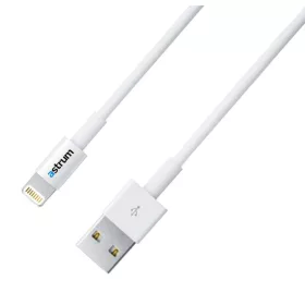   Astrum AC820 Apple iPhone 2M USB - Lightning (8Pin) adatkábel fehér, MFI engedéllyel A35520-Q