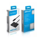Astrum DA610 USB-C 3.1 - VGA + USB-C + USB 3in1 adapter ezüst