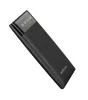 Astrum PB540 fekete Power Bank 6000MAH LED kijelzővel, 2A input, 2,1A/1A outputm Li-Polymer akkucellákkal új verzió 10W