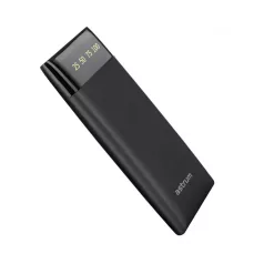   Astrum PB540 fekete Power Bank 6000MAH LED kijelzővel, 2A input, 2,1A/1A outputm Li-Polymer akkucellákkal új verzió 10W