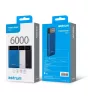Astrum PB540 fekete Power Bank 6000MAH LED kijelzővel, 2A input, 2,1A/1A outputm Li-Polymer akkucellákkal új verzió 10W