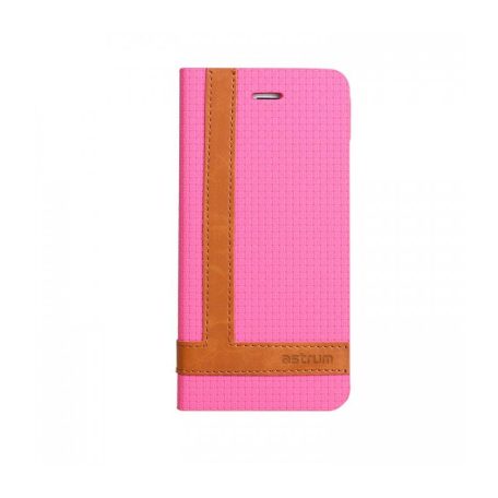 Astrum MC580 TEE PRO mágneszáras Apple iPhone 6 Plus / 6S Plus könyvtok pink - barna