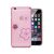 Astrum MC280 keretes virág mintás, színes Swarovski köves Apple iPhone 6 Plus / 6S Plus hátlapvédő pink