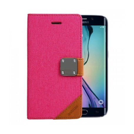 Astrum MC640 Matte Book mobile case with magnetic lock for Samsung S6 EDGE pink