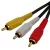 Astrum 3xRCA apa - 3xRCA apa 3.0 méter Videó kábel kék CB-3RCA03-BL