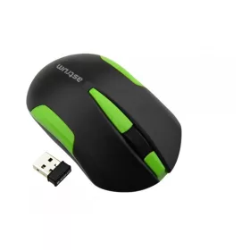   Astrum Aero 2.4G fekete - zöld vezeték nélküli egér MW240
