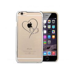   Astrum MC330 heart mobile case with Swarovski Apple iPhone 6 Plus silver