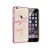 Astrum MC350 keretes szitakötő mintás, Swarovski köves Apple iPhone 6 Plus / 6S Plus hátlapvédő pink