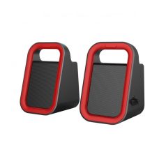   Astrum SU160 piros-fekete 2.0 csatornás 3,5MM multimédia hangszóró USB-s áramellátással, prémium hangzással 2 X 3W, A13516-N