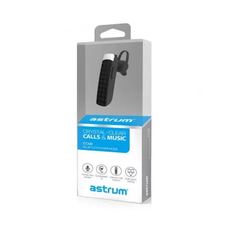 Astrum ET200 fehér BT 4.1 multipoint CSR bluetooth headset töltőkábellel, Android/IOS