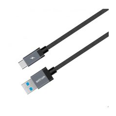   Astrum UT620 type-C 3.0A - USB 3.1 datacable braided black A53062-B