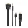 Astrum DA460 HDMI apa - VGA apa / 3,5MM jack audio / micro USB all in one audio - video adapter