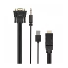 Astrum DA460 HDMI apa - VGA apa / 3,5MM jack audio / micro USB all in one audio - video adapter
