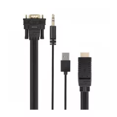   Astrum DA460 HDMI apa - VGA apa / 3,5MM jack audio / micro USB all in one audio - video adapter