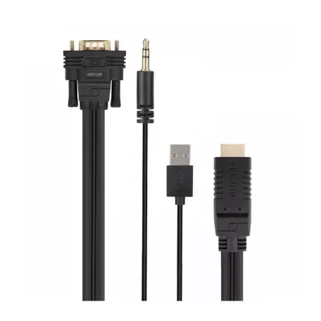 Astrum DA460 HDMI apa - VGA apa / 3,5MM jack audio / micro USB all in one audio - video adapter