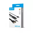 Astrum DA460 HDMI apa - VGA apa / 3,5MM jack audio / micro USB all in one audio - video adapter