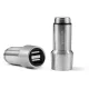 Astrum CC420 prémium fémházas szivar töltő 2,4A, 2X USB, ezüst, micro USB adatkábellel 12W