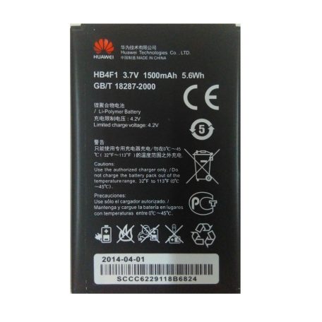 Huawei HB4F1 gyári akkumulátor Li-Ion Polymer 1500mAh (E5830, E5, E585, U8220)