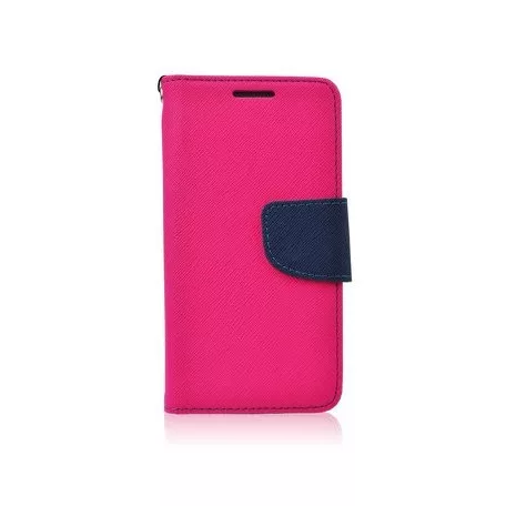 Fancy Honor 8 oldalra nyíló mágneses könyv tok szilikon belsővel pink - kék