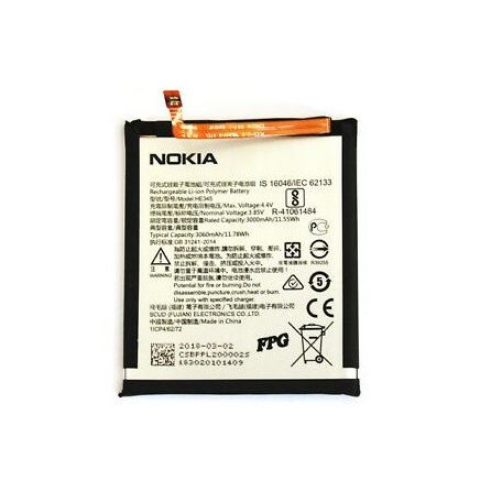 Nokia HE345 gyári akkumulátor Li-Ion 3000mAh (Nokia 6.1)