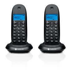   Motorola C1002CB+  2 darabos vezeték nélküli otthoni telefon szett dokkolóval | Fekete