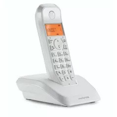   Motorola S1201 vezeték nélküli telefon dokkolóval | Fehér
