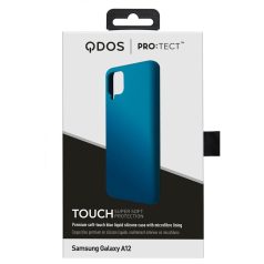   Qdos Touch Samsung A125 Galaxy A12 hátlapvédő prémium szilikon tok kék