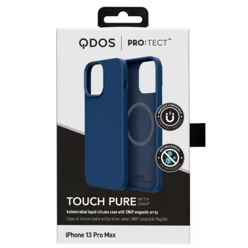 Qdos Touch Pure magsafe Apple iPhone 13 Pro (6.1) hátlapvédő tok kék