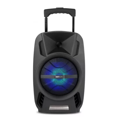 Astrum TM081 "Trolley" hordozható bluetooth hangszóró  8.0", 30W, FM, USB, MicroSD, színes LED világítás, mikrofon