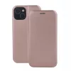 Forcell Elegance LG K50 / Q60 oldalra nyíló mágneses könyv tok szilikon belsővel rozéarany