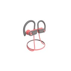   Letscom U8I Bluetooth 5.0 sztereó sport pink-szürke headset prémium tokkal