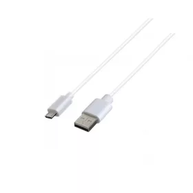 Utángyártott USB - micro USB fehér adatkábel 1m