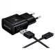 Csomagajánlat - Samsung EP-TA20EBE gyári hálózati fekete gyorstöltő 2A 15W USB - micro USB adatkábellel 1,5m ECB-DU4EBE