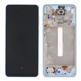   Samsung A336 Galaxy A33 5G kék gyári LCD kijelző érintővel és kerettel
